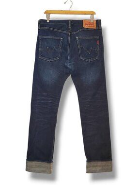 Iron Heart Japan 14oz Selvedge Denim Jeans Indigo Blue Size 33x36